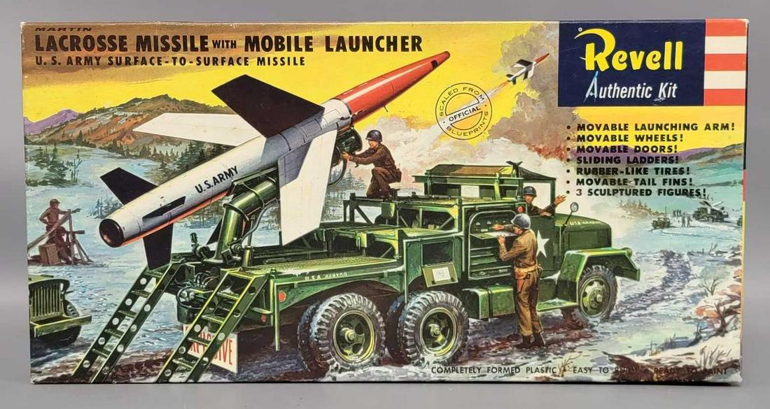 Revell Martin Lacrosse missile with Mobile Launcher model kit in type S original box (1 of 4)