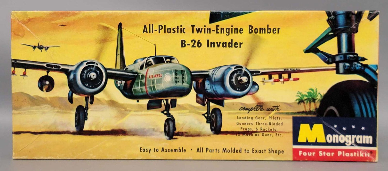 Monogram Twin-Engine Bomber B-26 Invader model kit in original box (1 of 4)