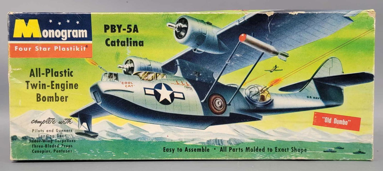 Monogram PBY-5A Catalina twin- engine bomber model kit in original box (1 of 4)