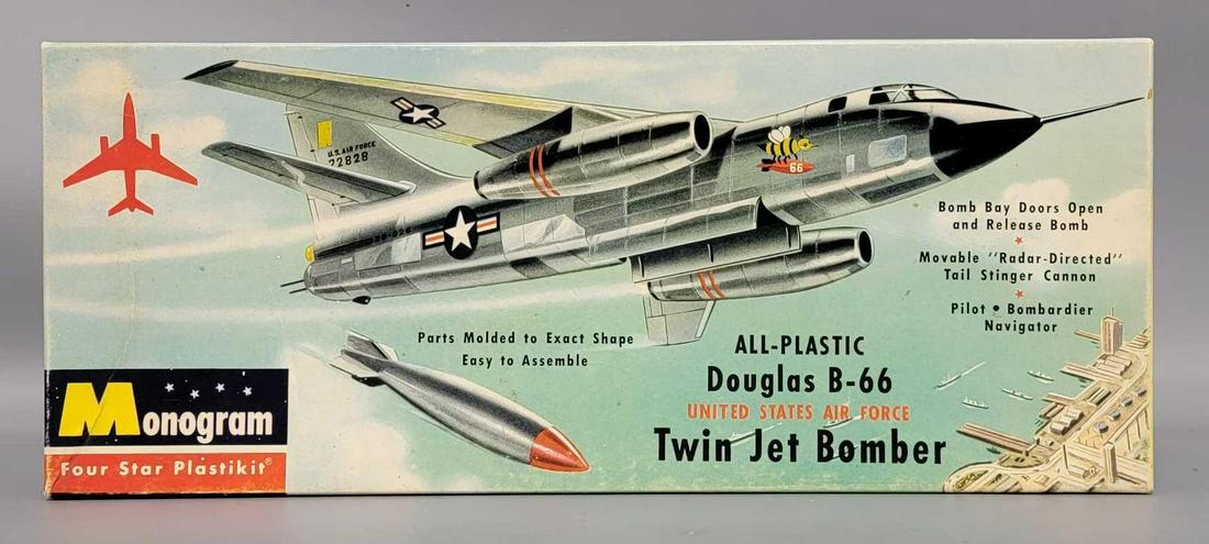 Monogram Douglas B-66 Twin Jet Bomber model kit in original box (1 of 4)