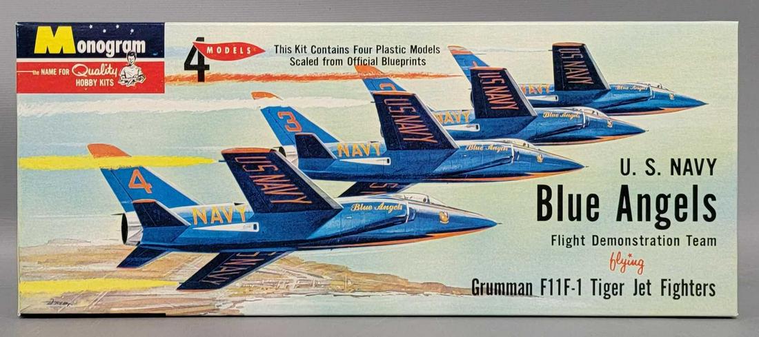 Monogram US Navy Blue Angels Flight demonstration team model kit in original box (1 of 4)