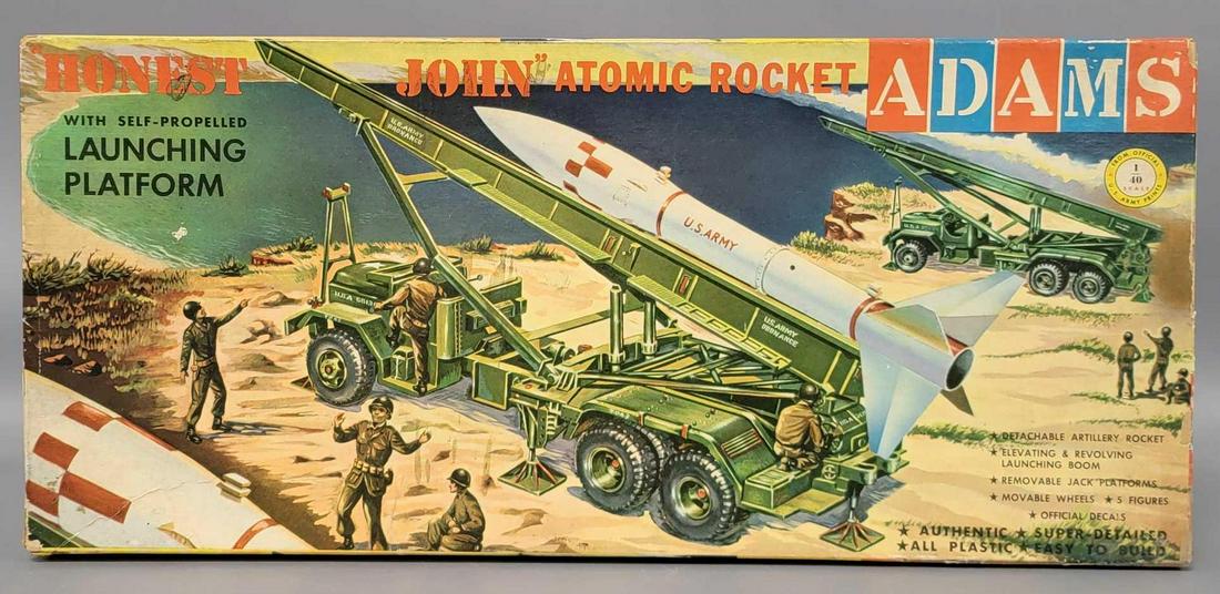 Adams Military model kit K150 Honest John Atomic Rocket with self-propelled launching platform in (1 of 4)