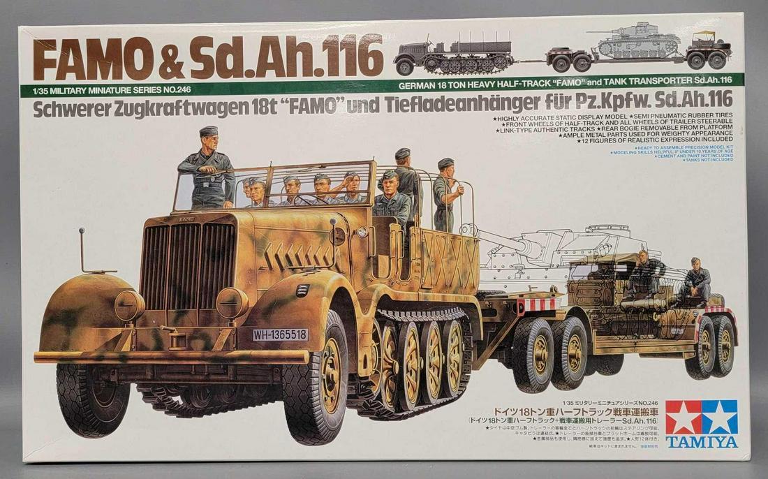 Tamiya 1/35 scale model kit Famo & Sd.Ah. 116 in original box (1 of 8)