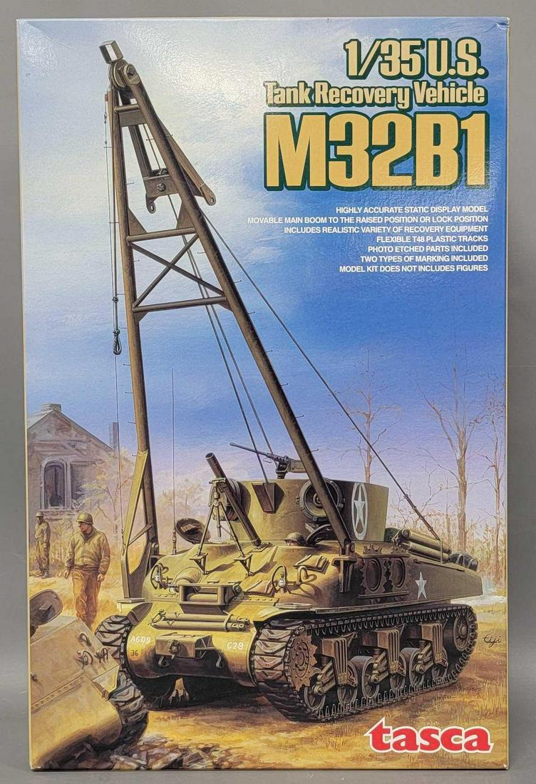 Tasca 1/35 scale model kit 35-026 Tank Recovery Vehicle M32B1 in original box (1 of 7)