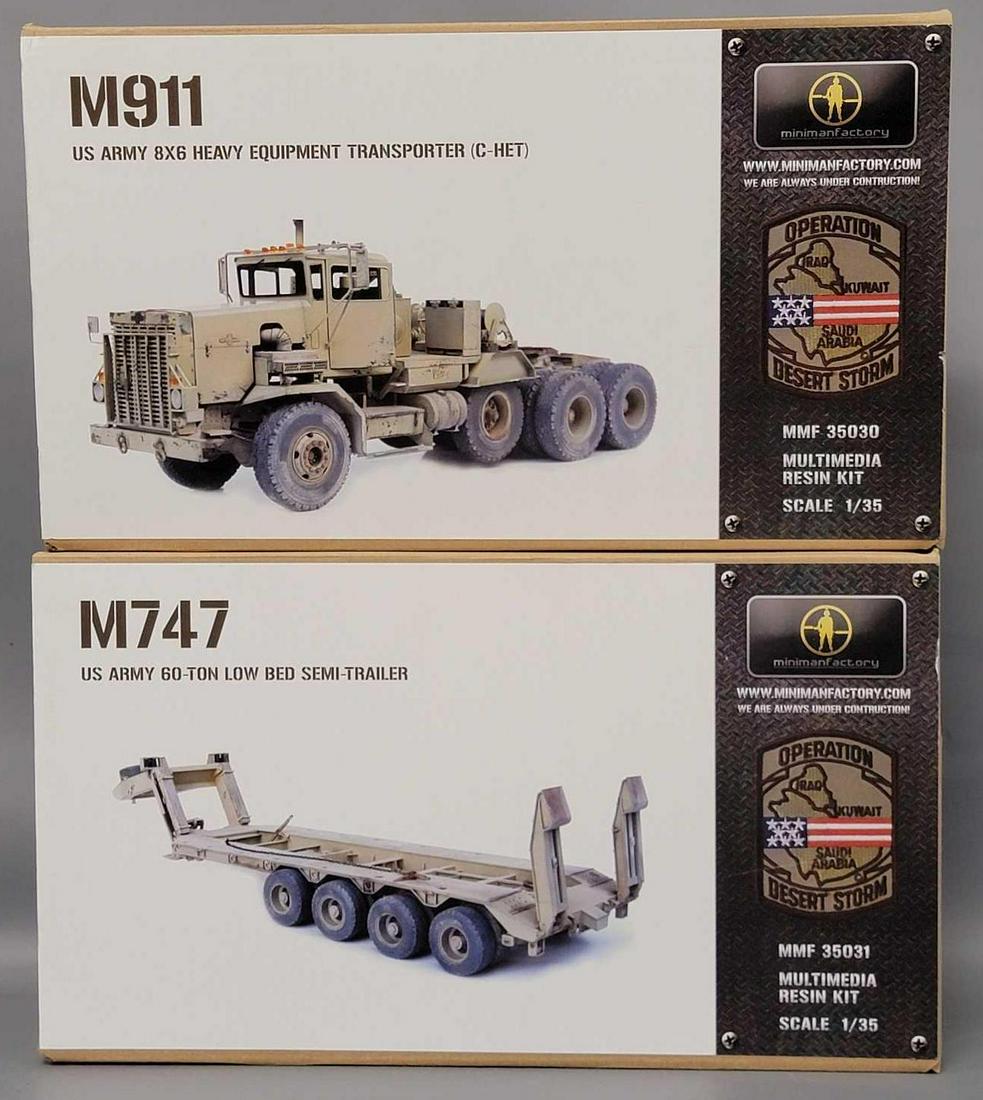 Two Minimanfactory 1/35 scale resin military model kits in original boxes (0137) on Jun 11