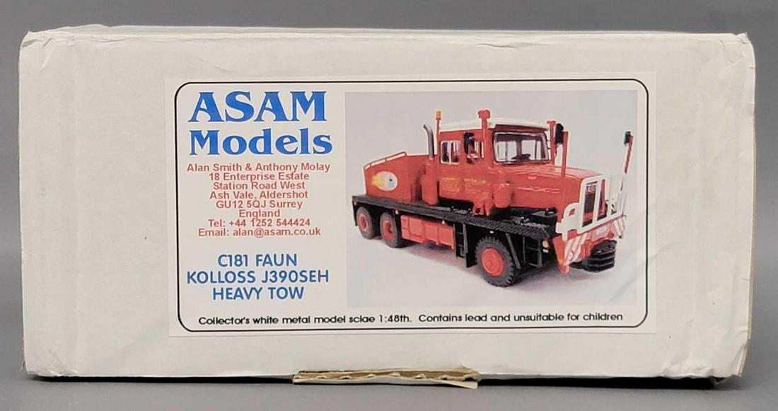 ASAM Models 1/48 scale C181 Faun Kolloss J390SEH Heavy Tow metal model kit in original box (1 of 4)