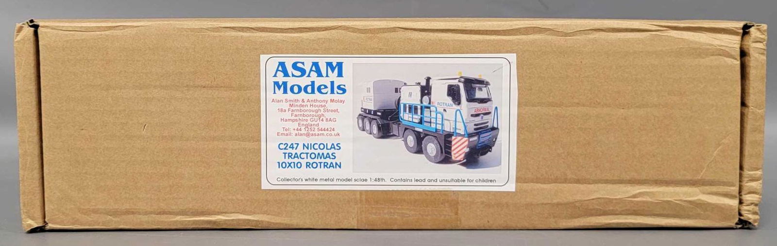 ASAM Models 1/48 scale C247 Nicolas Tractomas 10x10 Rotran metal model kit in original box (1 of 5)