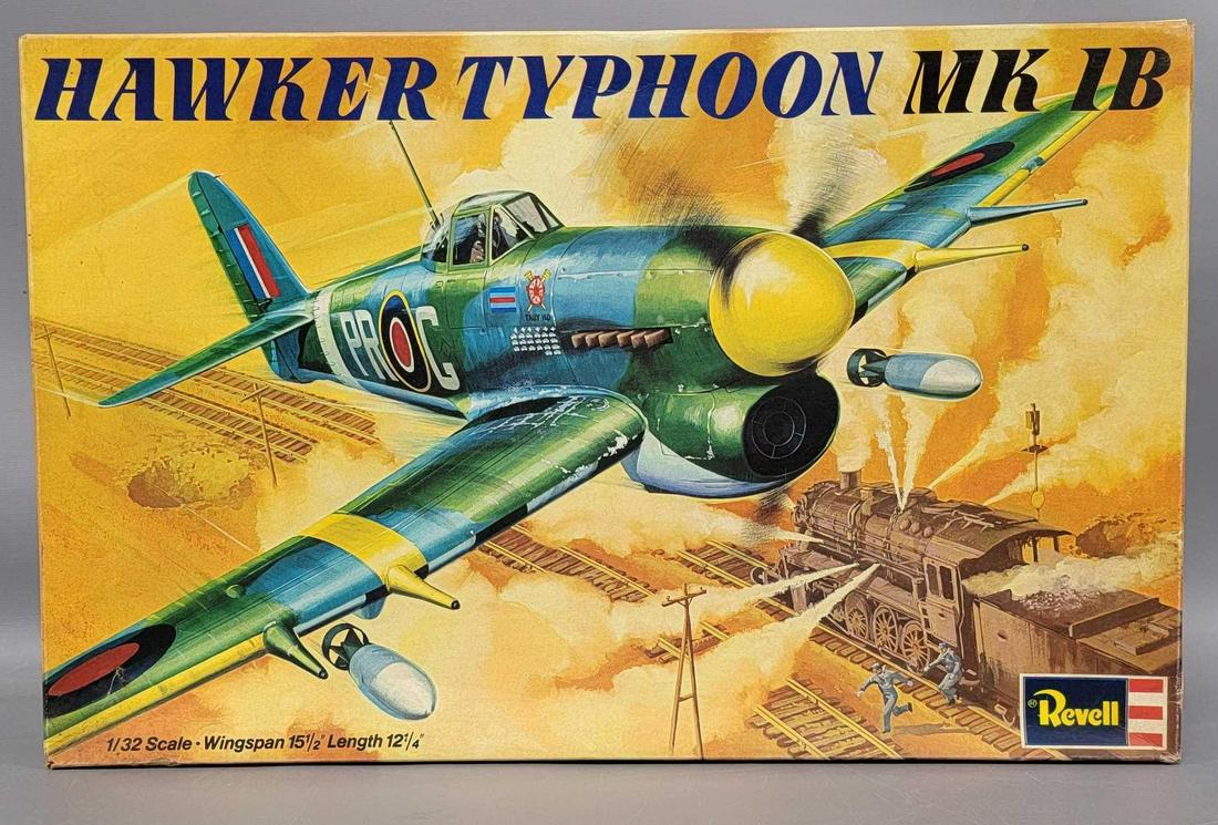 Revell 1/32 scale H-266 Hawker Typhoon MK 1B model kit in original box (1 of 7)
