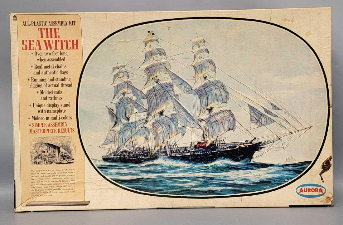 Aurora 1966 442/600 The Sea Witch model ship kit in original box (1 of 7)