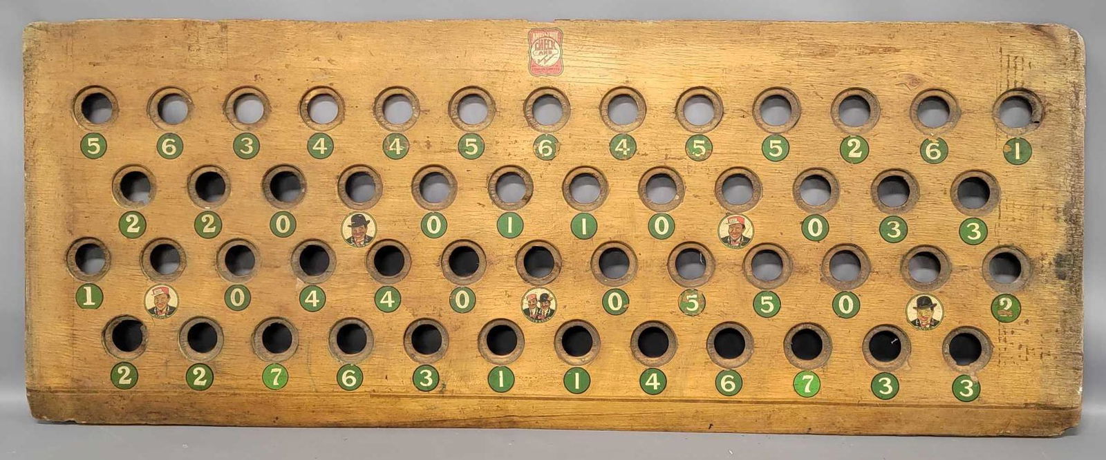 Early 1900's Amos n Andy Wood Gambling Table Top Board game pool hall: Early 1900's Amos 'n Andy Gambling Wood Game Table Top Board game pool Hall original old wood game board used in the pool halls of days gone by. It dates around 1900 - 1916 and has great folk art appe