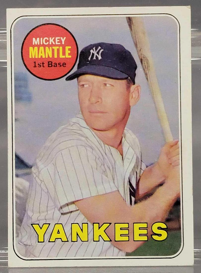 1969 Mickey Mantle Topps Mickey Mantle Baseball card #500 (1 of 8)