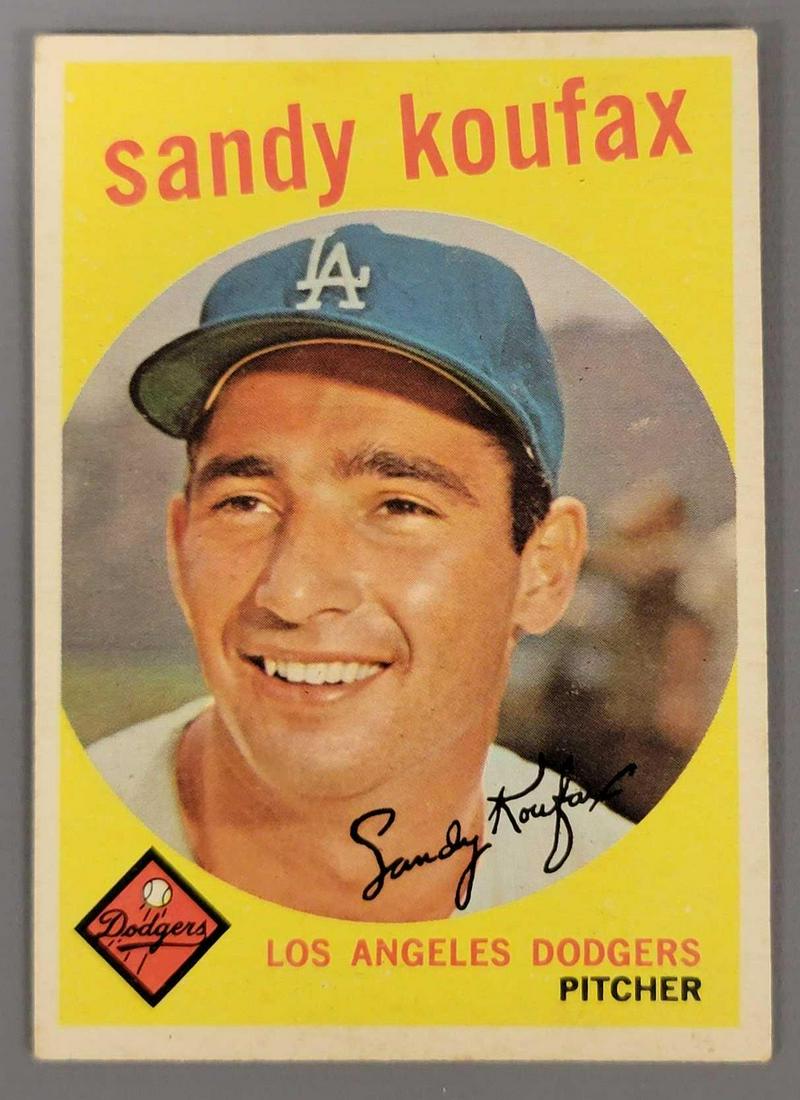 1959 Topps Sandy Koufax baseball card #163 (1 of 6)