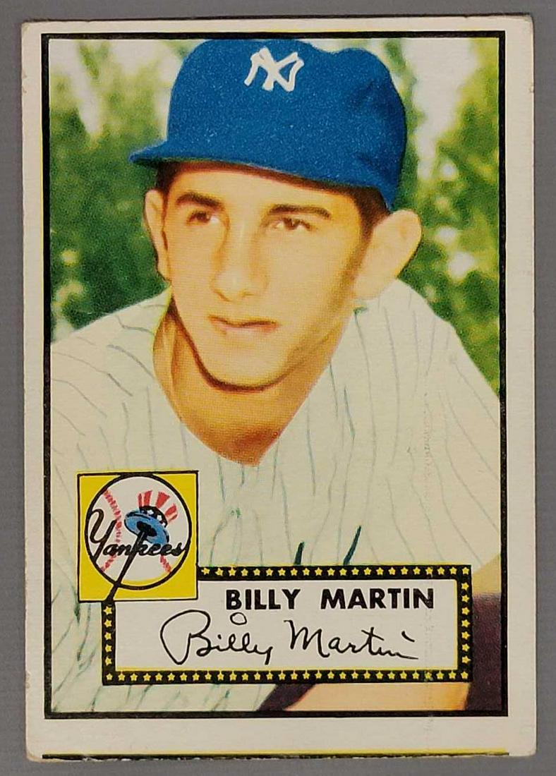 1952 Topps baseball Billy Martin card #175 (1 of 8)