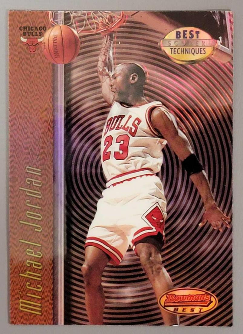 1998 Bowmans Best Scorer techniques Michael Jordan red refractor T2 (1 of 6)