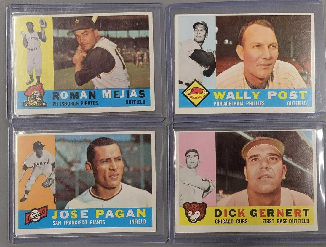 Four Topps 1960 baseball cards (1 of 5)