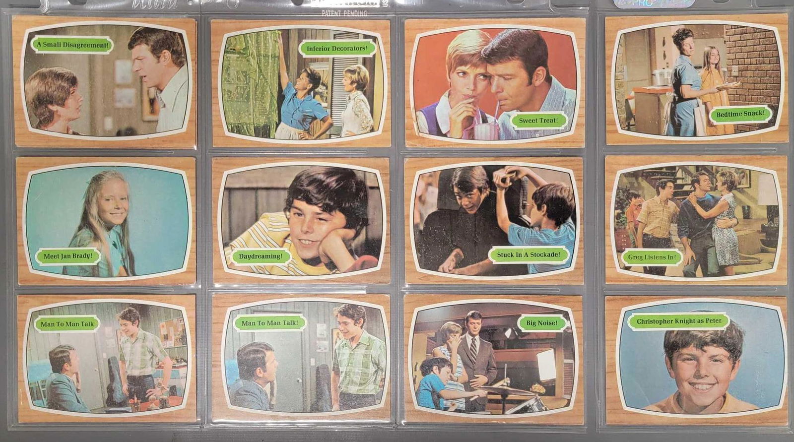 Twelve 1971 Topps Brady Bunch trading cards (1 of 6)