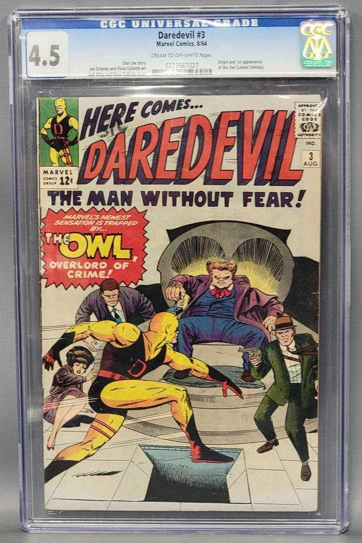 Marvel Here comesï¿½ Daredevil #3 CGC 4.5 (1 of 8)