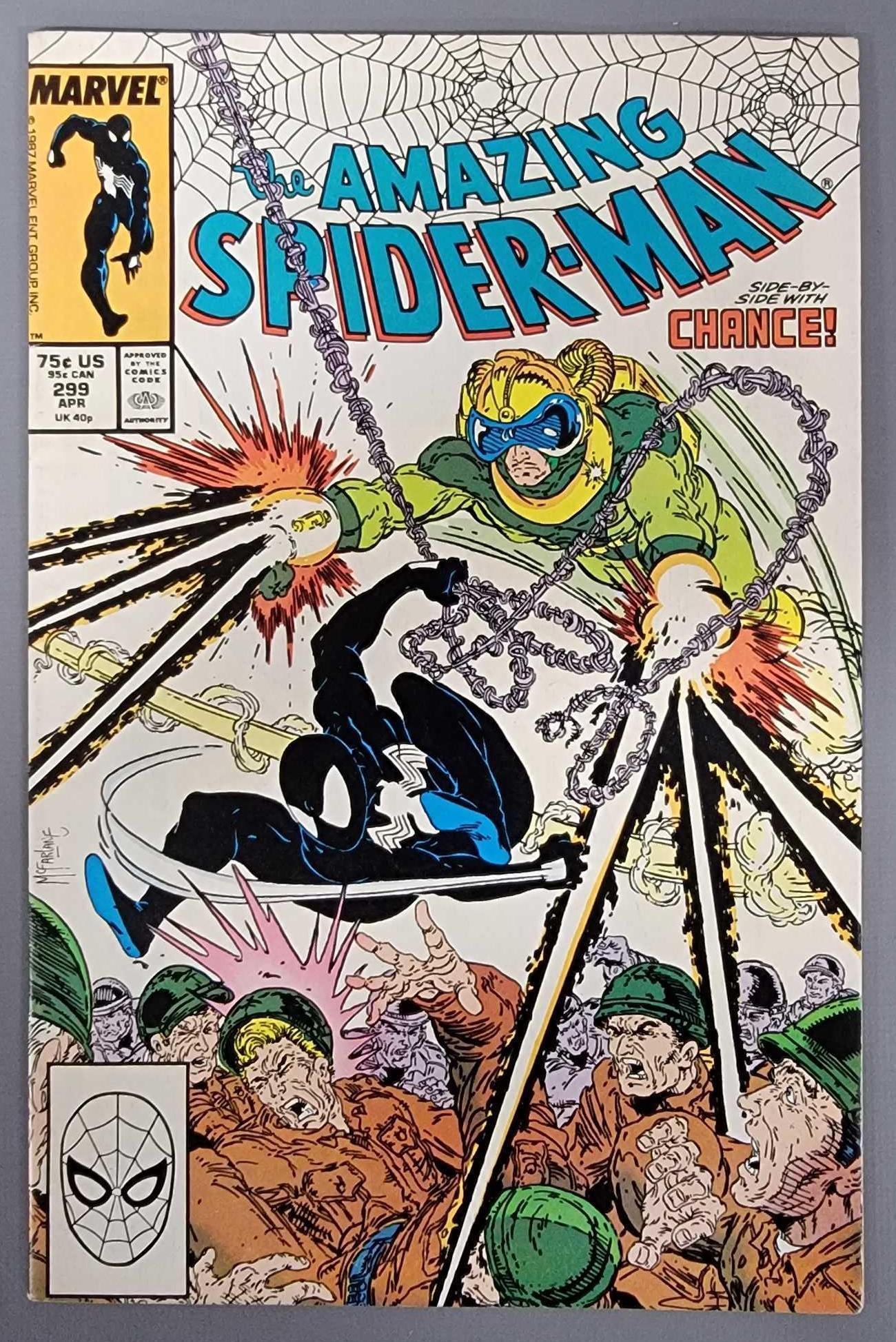 Marvel the Amazing Spider-man #299 first cameo with Venom: Marvel the Amazing Spider-man #299 first cameo with Venom, book is good to very good with very light corner wear in spots, otherwise excellent.