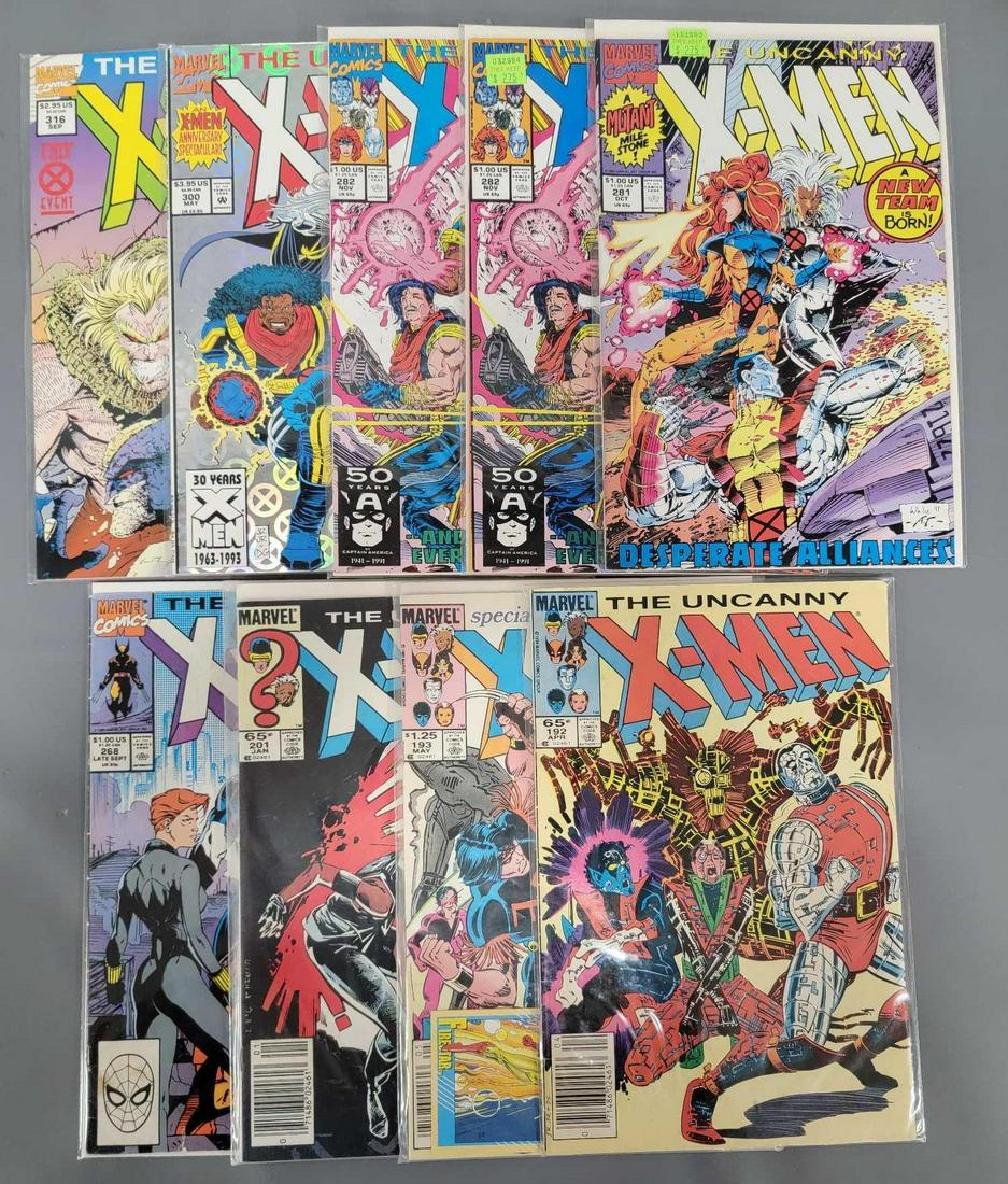 Collection of nine Marvel The Uncanny X-men comics (1 of 4)