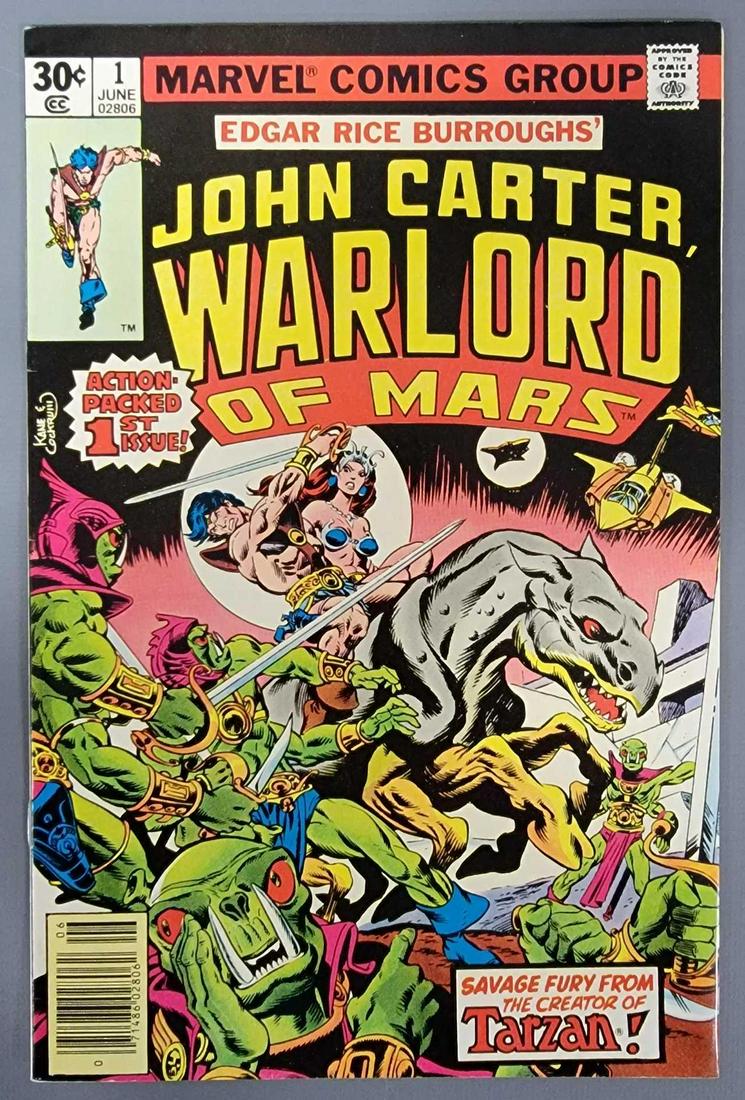 Marvel John Carter Warlord of Mars #1 comic book (1 of 8)