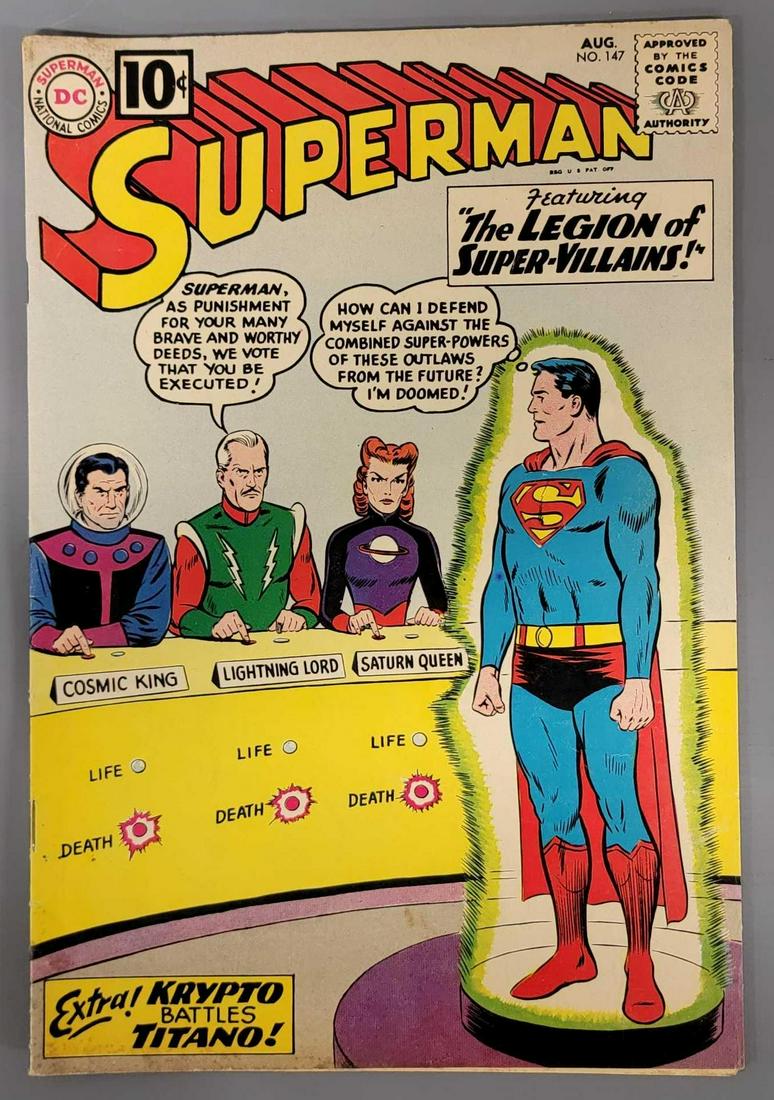 DC Superman #147 featuring the Legion of Super-villians comic book (1 of 11)