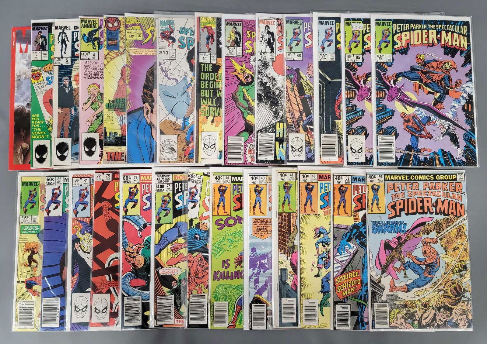 Twenty -six Marvel Peter Parker the Spectacular Spider-Man comic books (1 of 5)