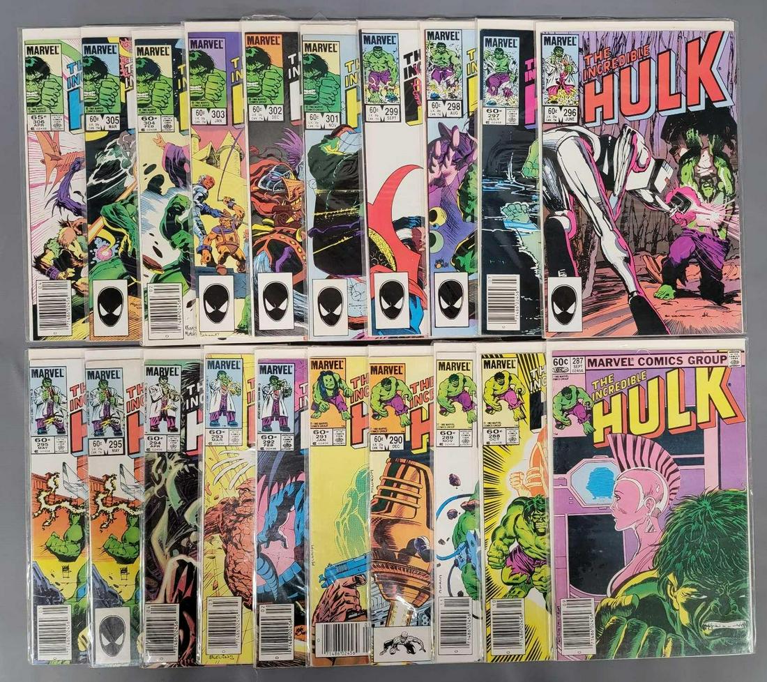 Twenty bronze age Marvel The Incredible Hulk comic books (1 of 5)