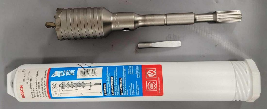Bosch Rotary Hammer bit 1 3/4 in x 24 inch new old stock (1 of 7)