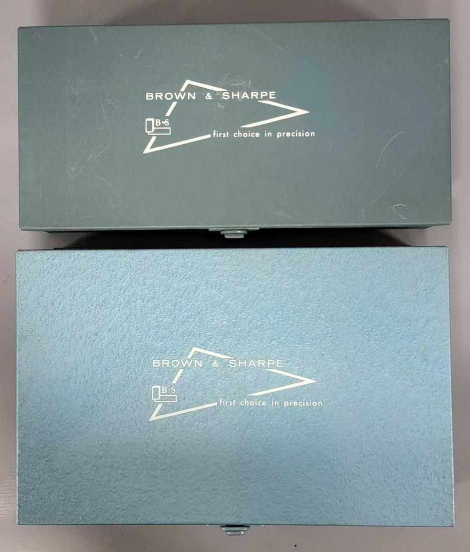 Two Brown & Sharpe dial test indicator set without dial metal case new old stock (1 of 7)