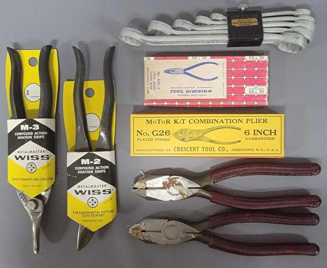 Collection of seven vintage pliers and wrenches (1 of 5)