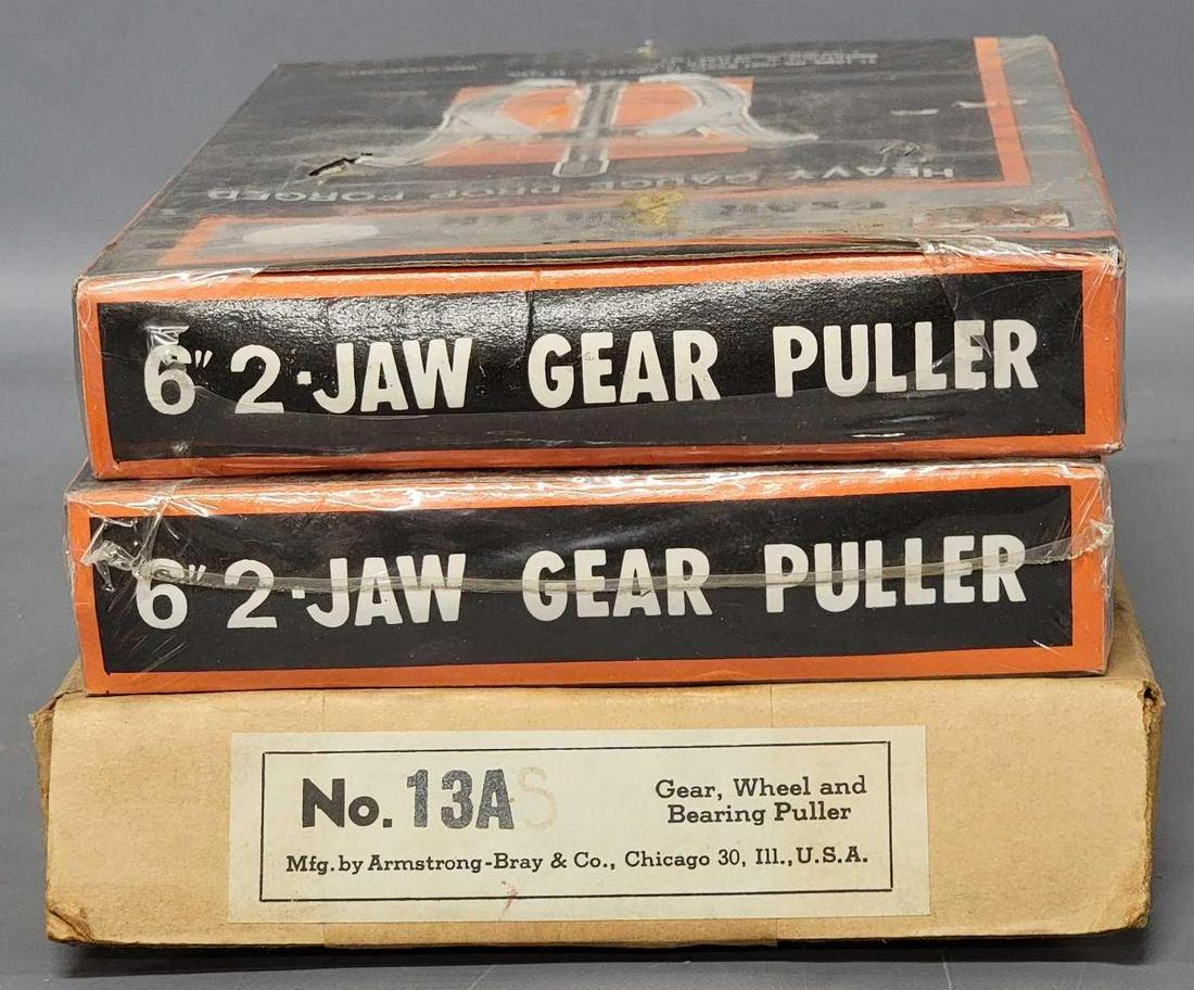 Four new old stock gear pullers in original boxes (1 of 3)
