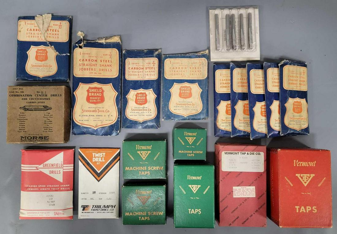 Large collection of vintage drill bits and taps (1 of 5)