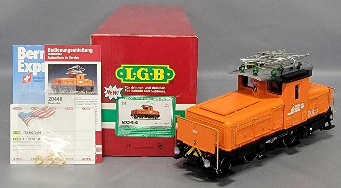 LGB G Gauge Swiss Rhaetain Railway RHB Electric GE 2/3 Shunting Locomotive in original box (1 of 10)