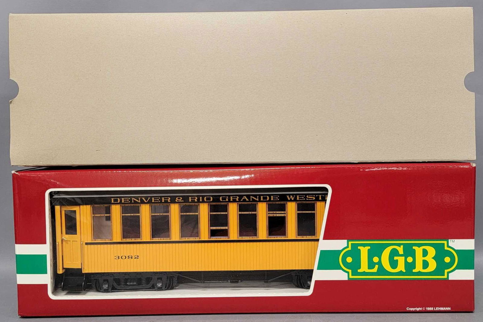 LGB G Gauge 3082 Denver and Rio Grande Western coach train car in original box (1 of 7)