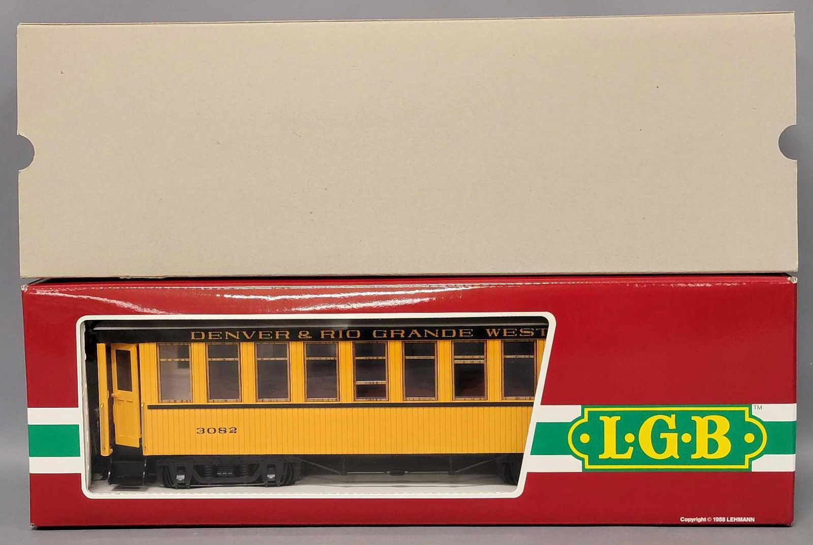 LGB G Gauge 3082 Denver and Rio Grande Western coach train car in original box (1 of 7)