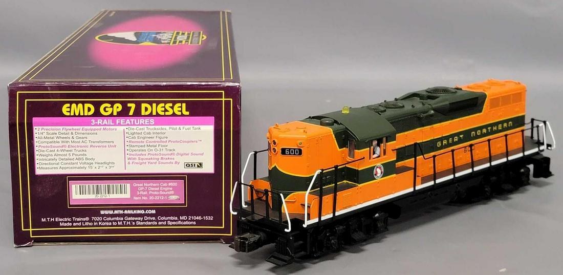 MTH O Gauge Great Northern EMD GP7 3-rail Diesel Engine in original box (1 of 7)