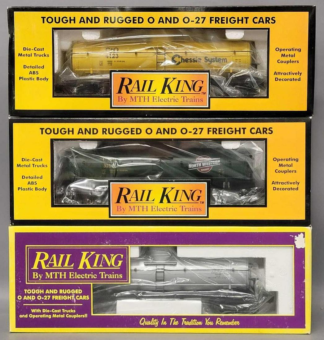 Three Rail King O Gauge MTH semi-scale tank cars in original boxes (1 of 7)