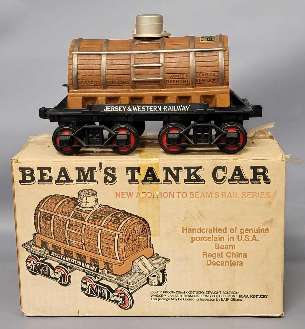 Three Jim Beam Train decanters in original boxes (1 of 5)