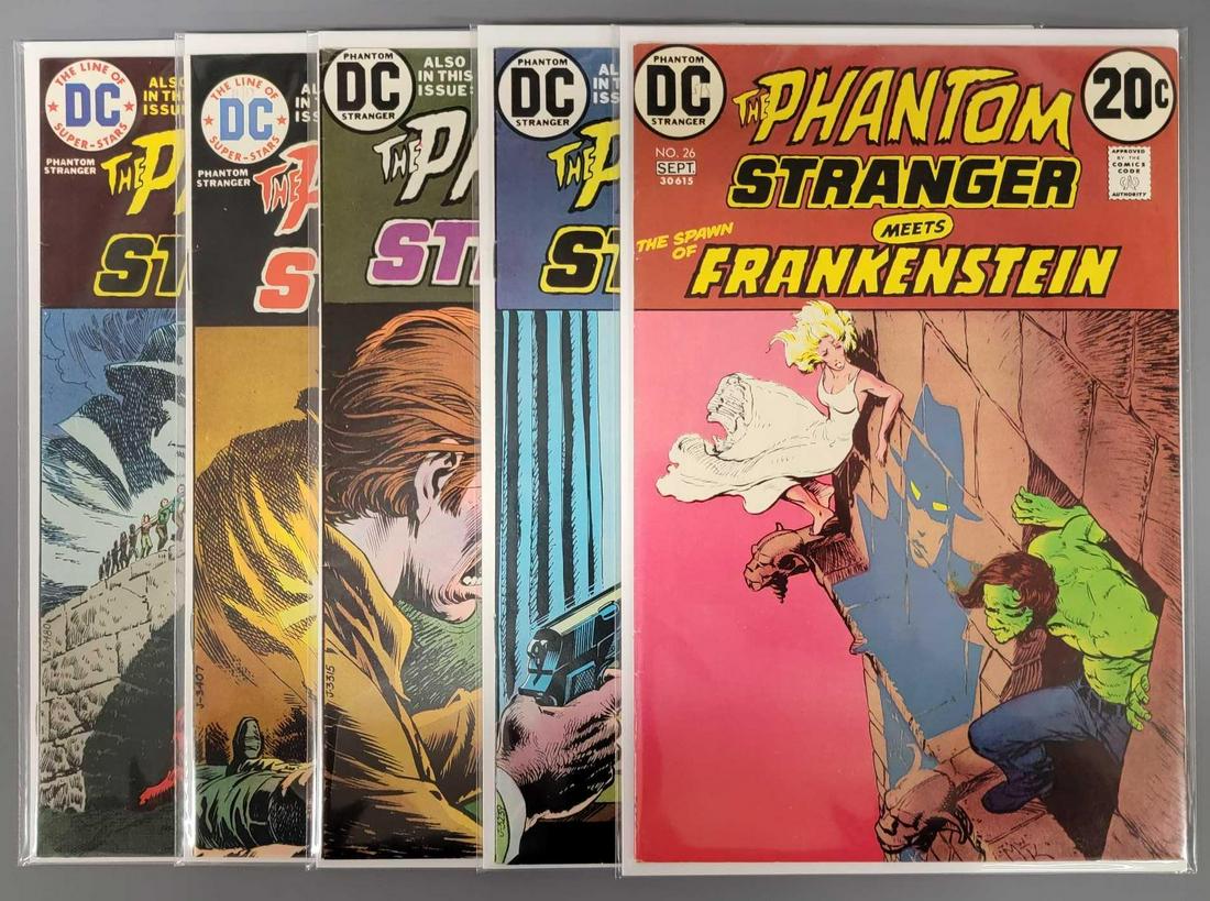 Five DC comics The Phantom Stranger comic books (1 of 3)