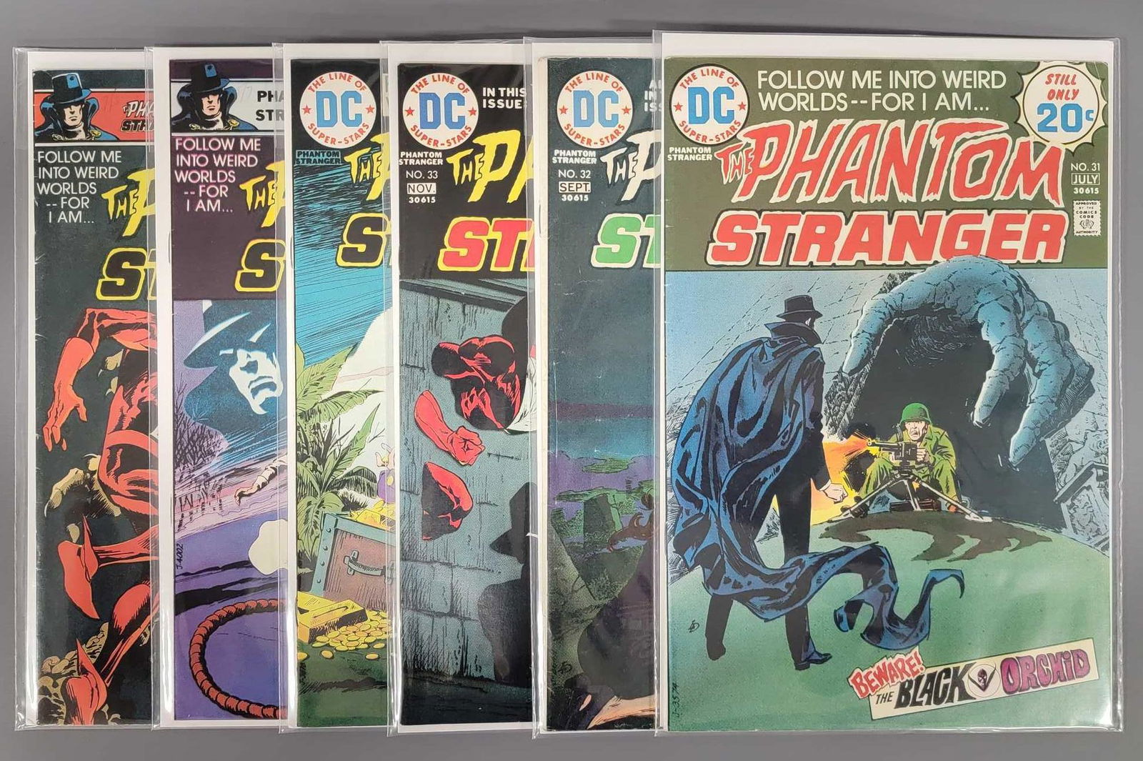 Six DC comics The Phantom Stranger comic books (1 of 4)