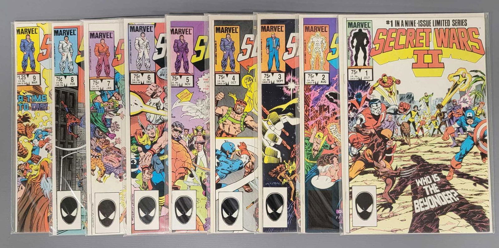 Marvel Secret Wars II comic set issues 1-9 (1 of 4)