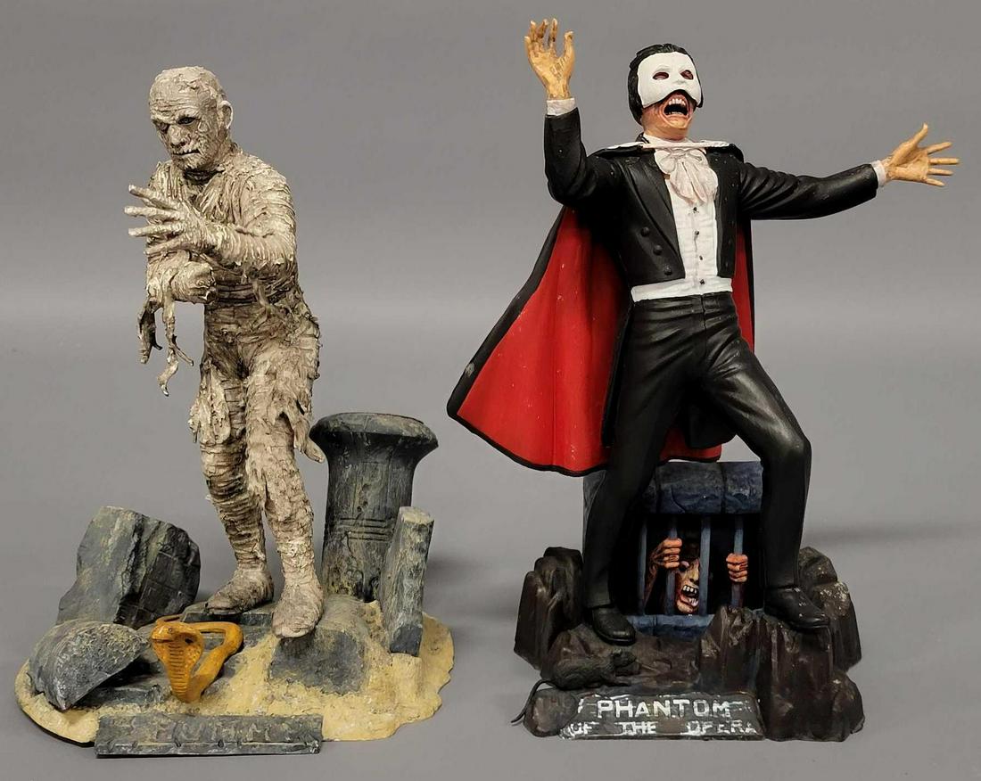 Two Pro built 1992 Monogram Luminators monster models Phantom Mummy (1 of 6)