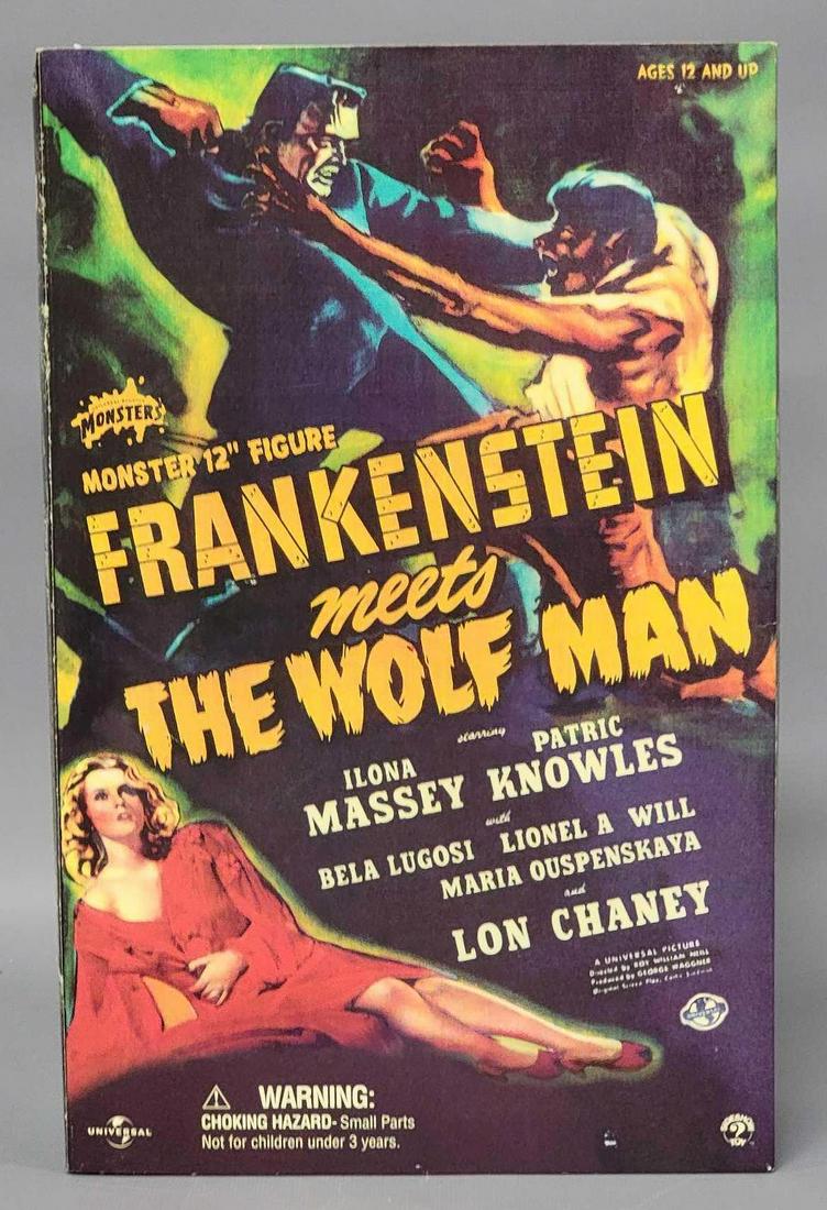 Sideshow toys Frankenstein meets the Wolfman 12 inch figure in original box: Sideshow toys Frankenstein meets the Wolfman 12 inch figure in original box, , figure is excellent, complete with all accessories, doesn�t look to have ever been out of the box, box is very goo