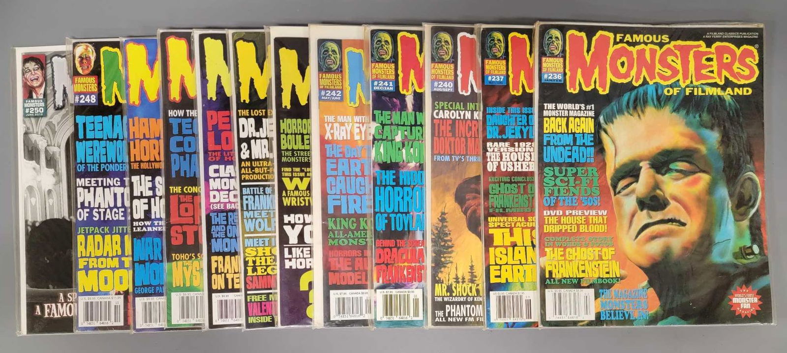 Thirteen Famous Monsters of Filmland magazine issues (1 of 4)