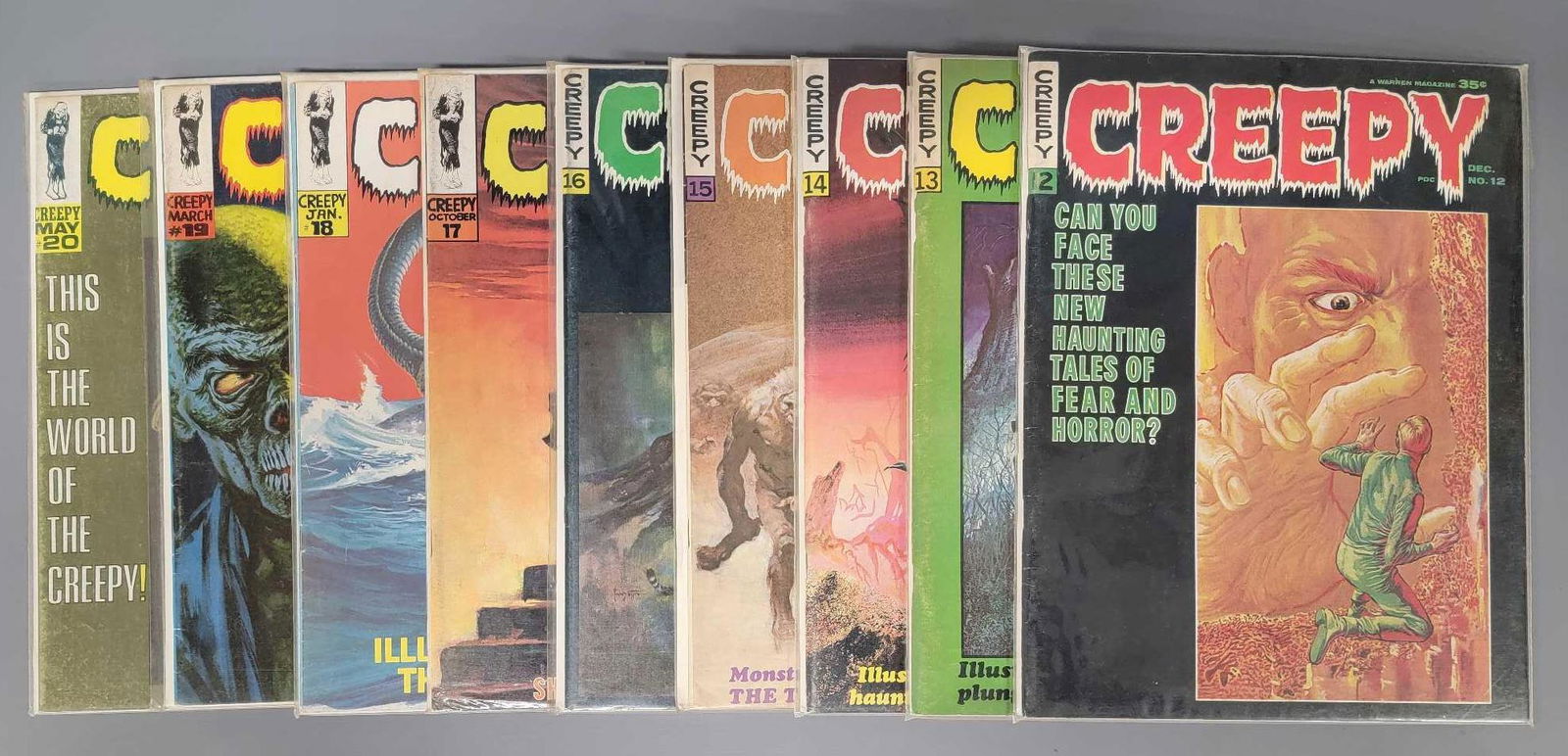 Nine early Creepy magazine issue (1 of 5)