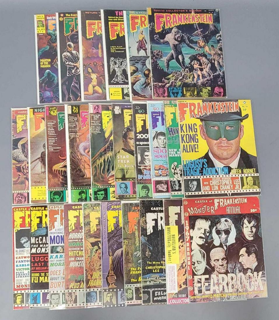 Castle of Frankenstein magazine complete 1960's set #s 1-25 plus 1967 Annual (1 of 6)