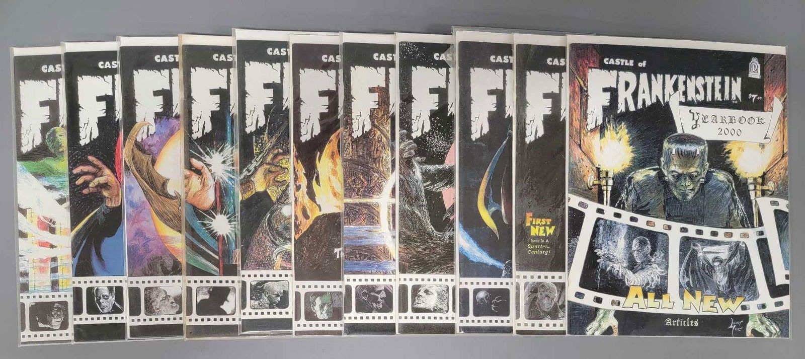 Castle of Frankenstein vol 2 magazine complete 2000s set #s 26-35 plus Annual (1 of 6)