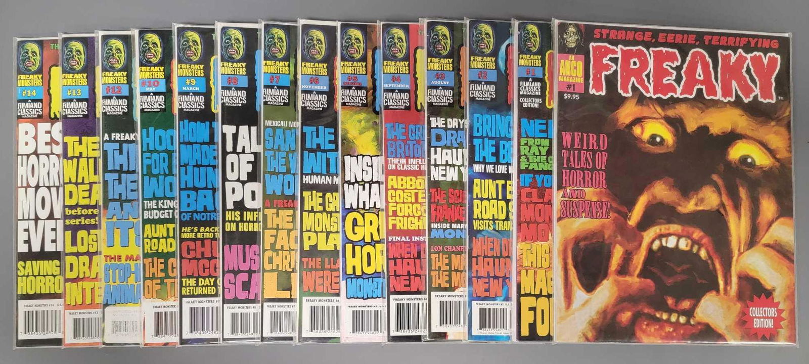 Thirteen Freaky Monsters magazine issues (1 of 5)