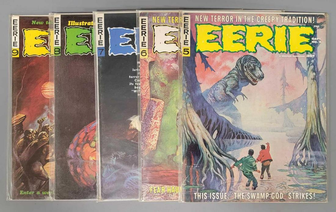 Five Eerie magazine issues #5-9 (1 of 3)