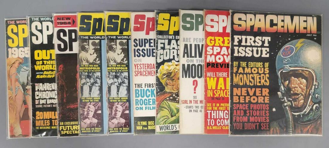 Spacemen magazine issues 1-8 plus 1965 Yearbook (1 of 6)